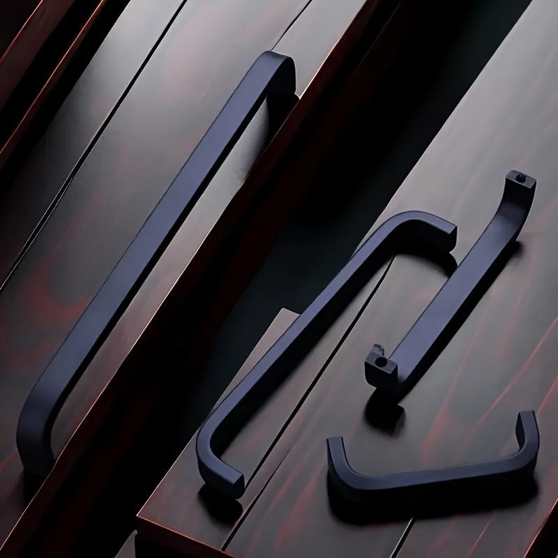 8pcs Cabinet Pulls Drawer Pulls, Aluminum Kitchen Cabinet Pulls, Modern Kitchen and Bathroom Cabinet Hardware Cabinet with Mounting Screws