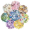 Set di 40 adesivi trasparenti in PET con farfalla vintage per stampi in resina per album fai da te