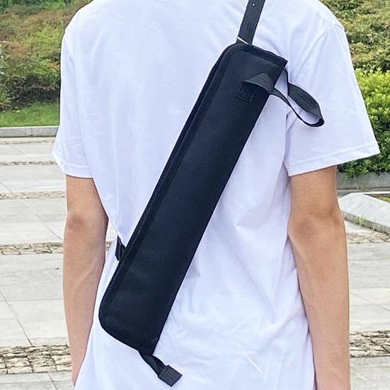 Drumstick Bag Thickened Oxford Cloth Drum Stick Holder Storage Case with Hooks Inside for Percussion Sticks Drum Mallet