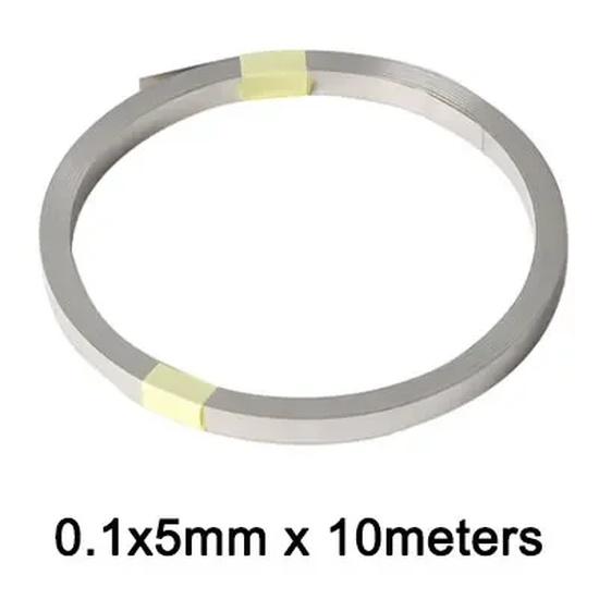 10m/Roll 18650 Li-ion Battery Nickel Plated Strip Connector 0.1mm 0.12mm 0.15mm 0.2mm Battrey Connector Spot Weld Steel Belt
