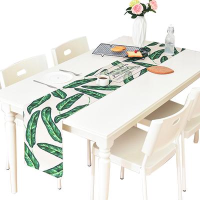 Fresh Style Leaf Rural Garden Series Thick Art Table Flag Covers Tea Coffee Table Tv Cabinet Table Cloth Runner