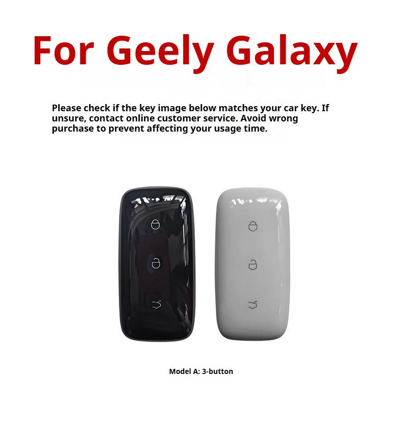 Car Remote Key Case For Geely Galaxy Starship 7 Starray EM-i L6 L7 E5 E8 A7 Leather Car Smart Key Cover Holder Shell