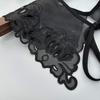 Elegant Detachable Lace Collar Spread Lapel Floral Design Decorative Accessory for Dresses and Blouses