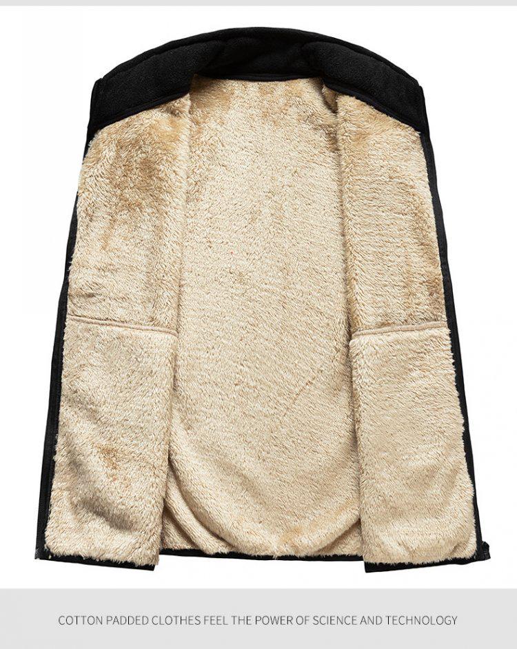 Men's Polar Fleece Stand Collar Vest - Thick, Warm, Plus Size, Spring/Autumn