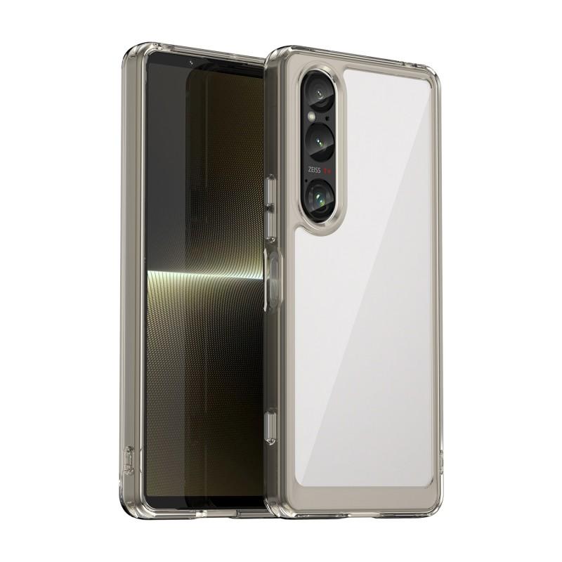 For Sony Xperia 1 VI Phone Case WANLONFENG XC Series TPU Acrylic Cover with Tempered Glass (Big Lens Hole)
