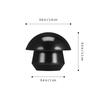 Cabilock 10 Pieces Rubber Oil Plug for Hydraulic Jack Universal