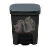 Bathroom Trash Can Hot Kitchen Trash Bin Rectangular Slim Garbage Can with Soft-Close Foot Pedal for Toilet Bedroom Living Room