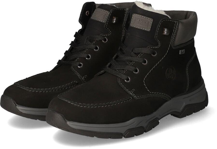 Ботинки Rieker черные замшевые с водонепроницаемой подкладкой 31240