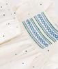 Frilled Dress and Bloomer Set A0CD5 12 Months 74cm [Petit Bateau] Off-white/multi-color