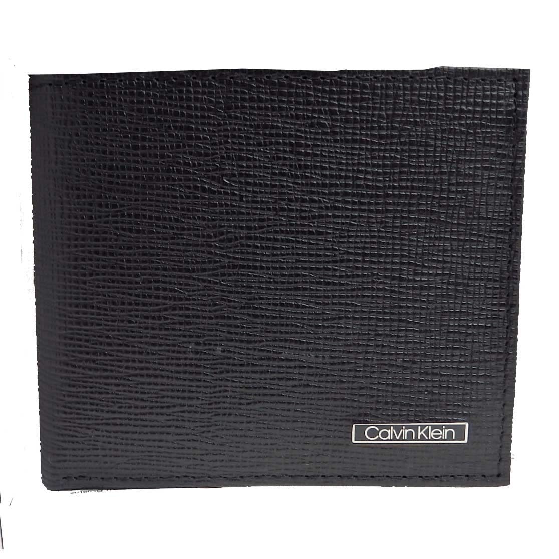 Calvin Klein 31CK130009 Billfold with Coin SAFFIANO 001 RFID PROTECTION Pocket, BLACK, (Skimming Prevention) [Used] чёрный