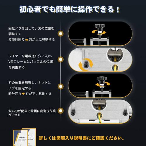 Hanchen Manual Wire Stripper, Suitable for 2-30mm Wires, Smooth Stripping, Screw Mountable on a Desktop, Compact and Portable, Cable Stripper, Electr