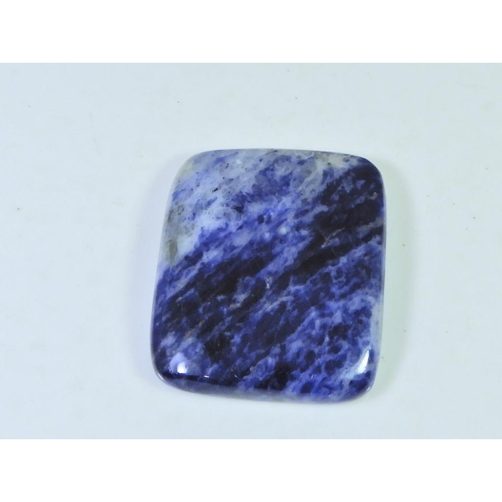65Cts. Natural Blue Sodalite Octagon Cabochon Loose Gemstone 29X34X06 MM B-254