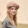 Autumn and Winter Wool Beret Women, New British Retro Thermal Painter Hat Versatile Face Small French Milliner
