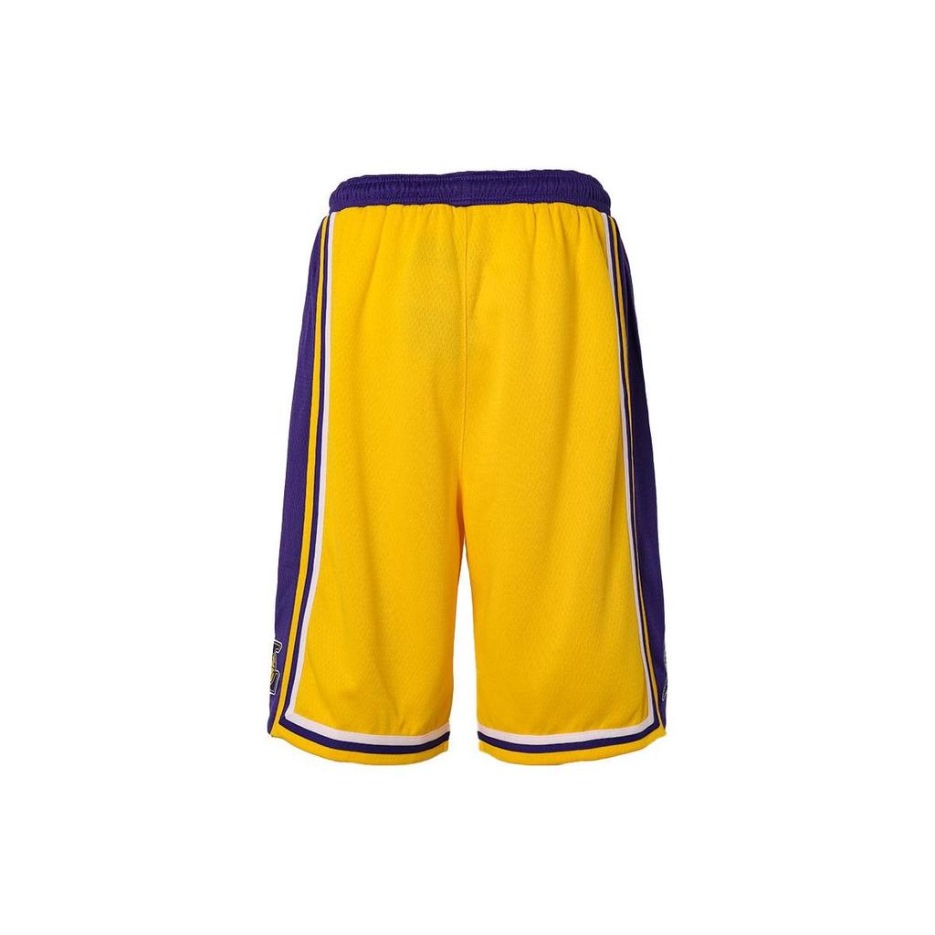 Nike Kids Basketball Shorts with Elastic Waistband and Solid Color Logo Kids Bottoms Yellow 3Z2B7BCQL-LAK