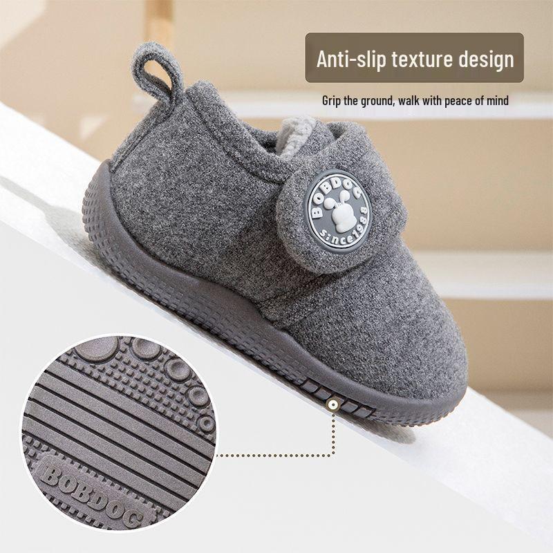 Bobodou Winter Warm Cotton Slippers for Toddlers - Boys & Girls Snow Boots