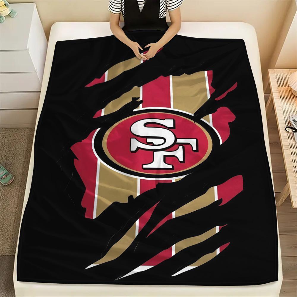 San Francisco 49ers Flannel Blanket, High quality Comfortable for All Seasons, Home Decor, Warmth and Comfort