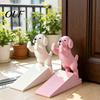 Schattige Babykamer Decoratie Hond Deurstopper, 3D Geprinte Wig Stopper voor Bodem Veiligheidsklep Deur Slaapkamer, Antislip Houder, Decoratief Stop Accessoire