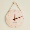 Simple Design Wooden Nordic Sling Wall Clock for Creative Home Living Room Decor