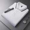 Internet Celebrity High-End Business Style Polo Shirt Lapel T-Shirt Short-Sleeved Paul Shirt Printing