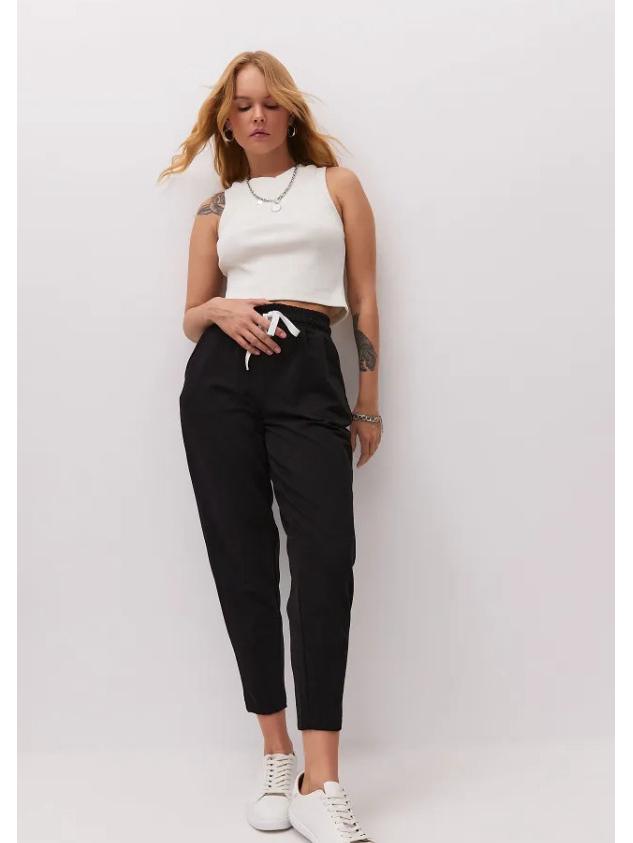 OZON Women's High-Waist Slimming Joggers with Pockets 