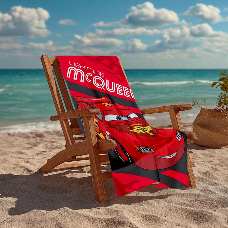 Ultra-Soft Beach Towel with Cars Theme,Ideal for Pool - Camping, Diving - Perfect Travel Essential, Vibrant Beach Towel.