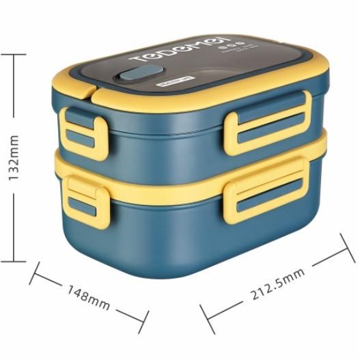 Stainless Steel Lunch Box Multi-layer with Tableware Food Grade Lunch Box 304 Portable Portable Portable Box Japanese Lunch Box