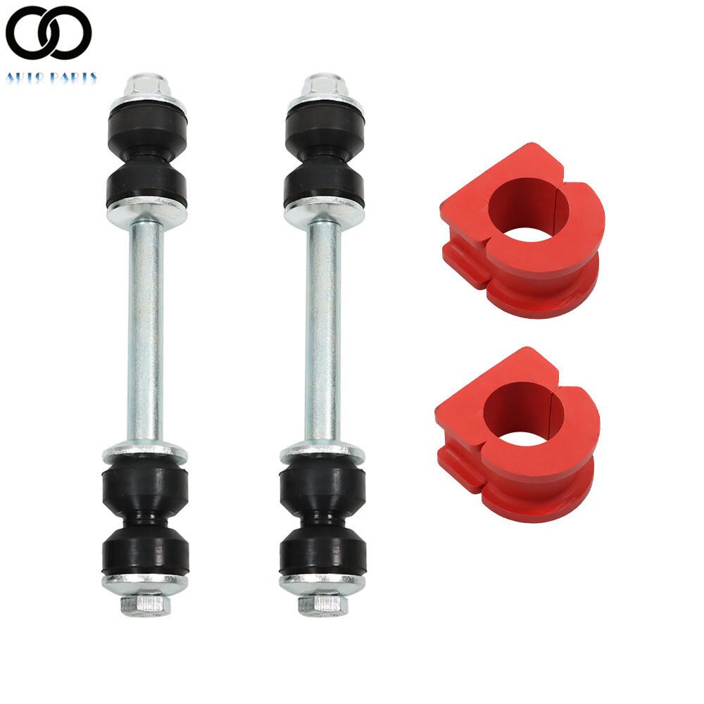 For Chevy Gmc Cadillac Front Sway Bar End Links Kit &Stabilizer Bar Bushings Set