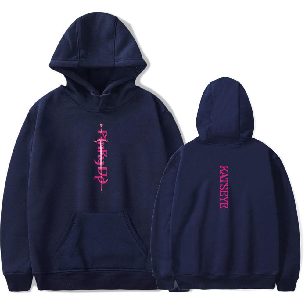 Katseye Pinky Up Hoodie Men Women Fashion Hooded Sweatshirt Unisex Trend Long Sleeve Pullovers