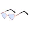 Cute 8CM Miniature Sunglasses Heart Shape Metal Frame Glasses For 14Inch &18Inch Dolls Accessories Plush Toys Doll Eyeglasses