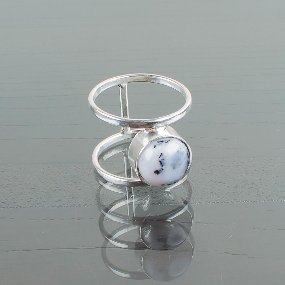 Rare Dendrite Opal Gemstone 925 Sterling Silver Jewelry Handmade Designer Ring RR-13-25