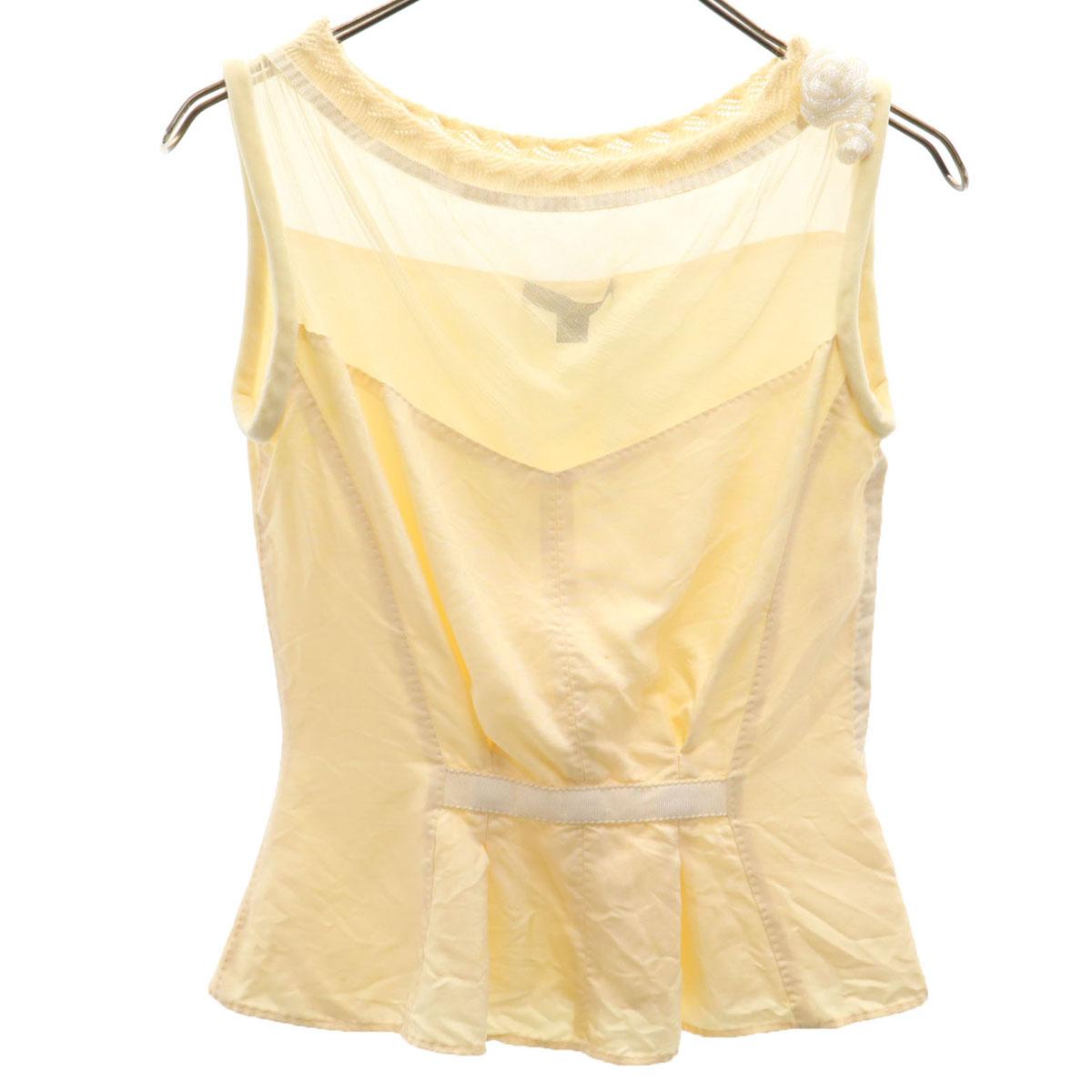 

LOUIS VUITTON French silk blend No sleeve blouse 34 Generation Women Used