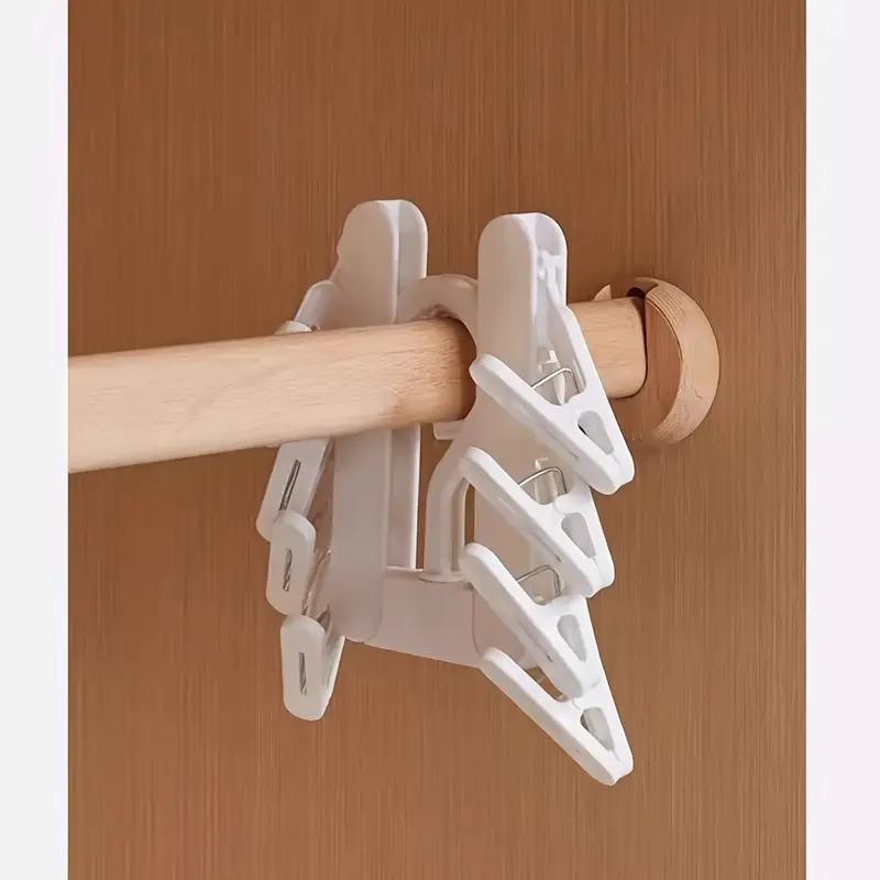 1PCS 8/6 Clip Clothes Drying Rack Multi-purpose Foldable Student Underwear Drying Hats and Socks Artifact Folding Travel Portable Clip Drying