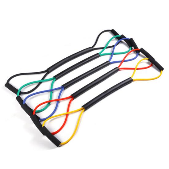 Elastic MMA Workout Band Anti-slip Foam Cover Eight Word Design Boxing Tension Rope for Training