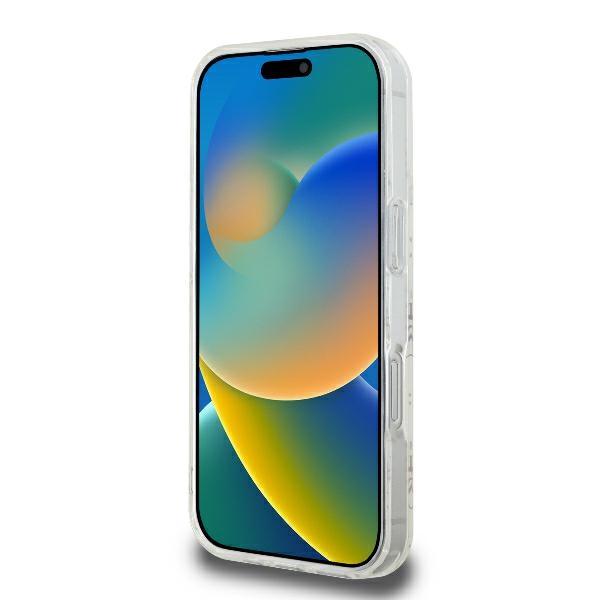 Guess Guhmp16Lh4Dteh Iphone 16 Pro6.3 Biały/White Hardcase Iml 4G Background Magsafe