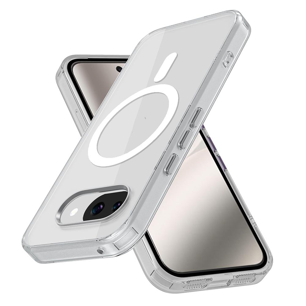 Anti-drop Transparent Magnetic Case For Google Pixel 10 10Pro 10ProXL 10A 9A For Wireless Charging Acrylic Cover