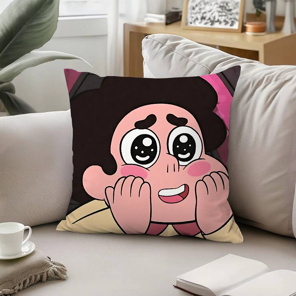 Cute H-Steven Universe-W Pillow Case Cushion Cover Soft Cute Throw Pillow Case For Car Sofa Pillowcase Polyester With Zipper