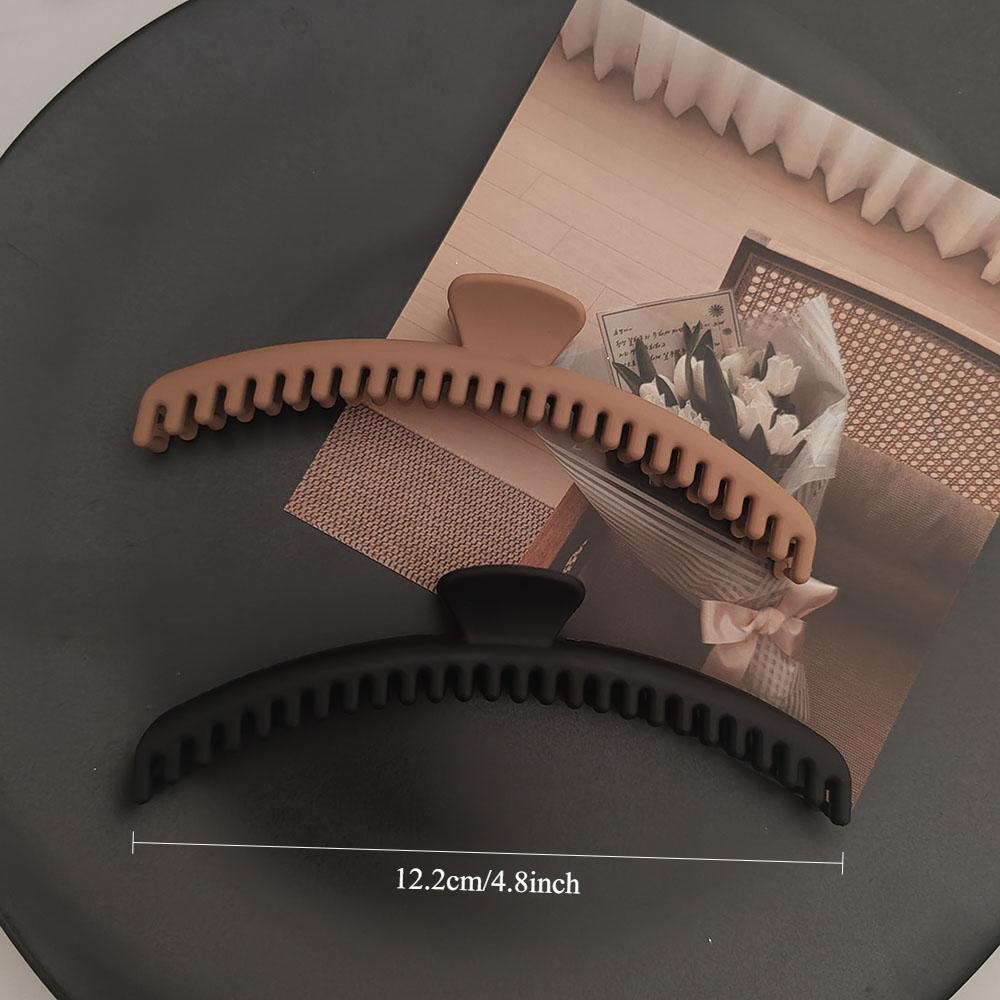 2pc Cute Big Shark Grasp Tightly Hairgrip Khaki Style Hair Claw Clips Grips for Girls Women Practical WashfaceHair Accessories