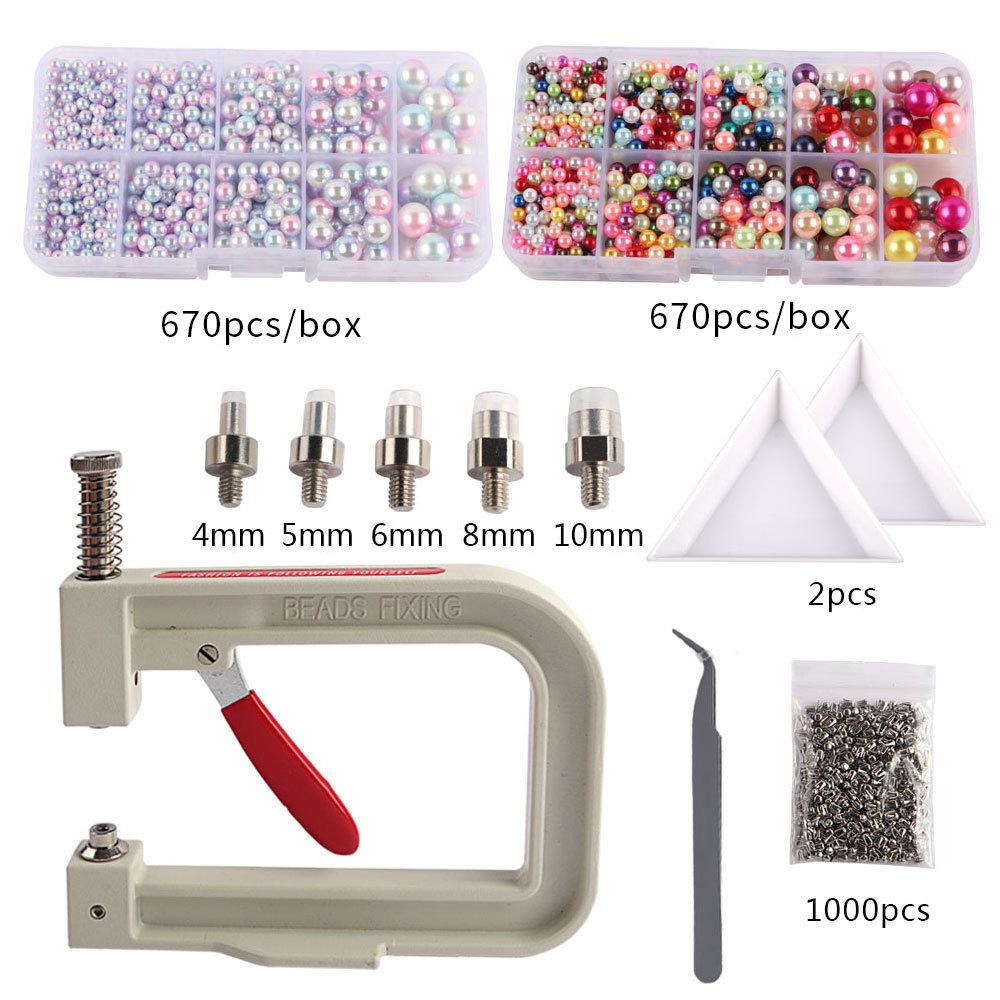 Macchina per Incastonare Perle Perle Incluse Strumenti per Macchina per Incastonare Perle per Cappelli, Scarpe