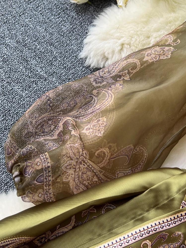 Herbst Paisley Print Bandage Wrap Abendkleid Frauen Laterne Ärmel Party Langes Kleid Weibliche Y2k Patchwork Dicken Satin Ballkleid