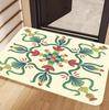 Vintage Boho Floral Doormat Bohemian Flower Print Non Slip Entryway Floor Mat for Front Door Home Decor Cozy