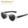aoron Vintage Round Frame Polarized Sunglasses Punk Design Outdoor Accessories Anti Glare UV400 Driving Fishing Glasses
