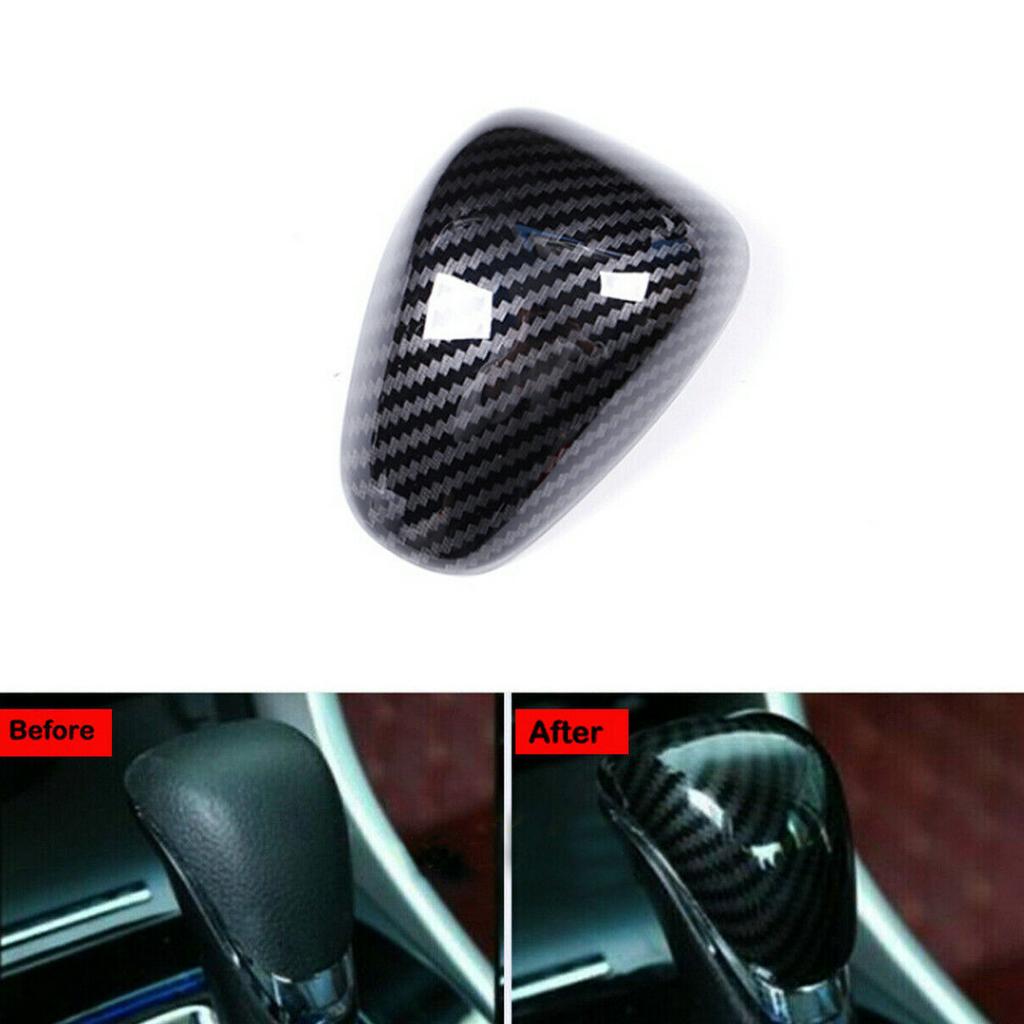 ABS Carbon Fiber Interior Gear Shift Knob Cover Trim For Honda Accord 2014-2017