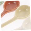 4pcs Ceramic Soup Spoons Japanese Ramen Soup Spoons Ceramic Asian Dinner Spoons Retro Korean Style Tablespoon Rice Noodles Serving Spoon Ladle for