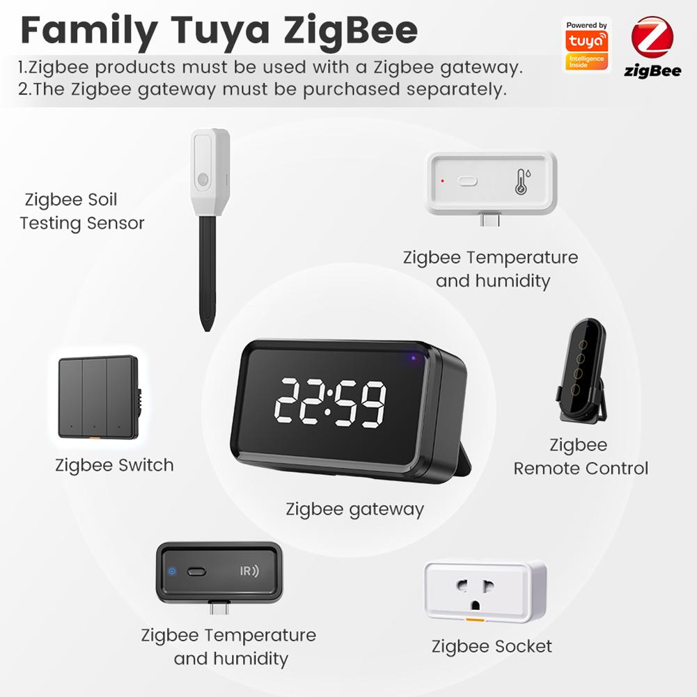 Moisture Temperature Humidity Sensor APP Control Soil Monitor Multi-Function Soil Water Content Monitor for Plants Flowers