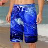 Summer Men's 3D Printed Beach Pants Fashion Versatile Trend Breathable Casual Vacation Style