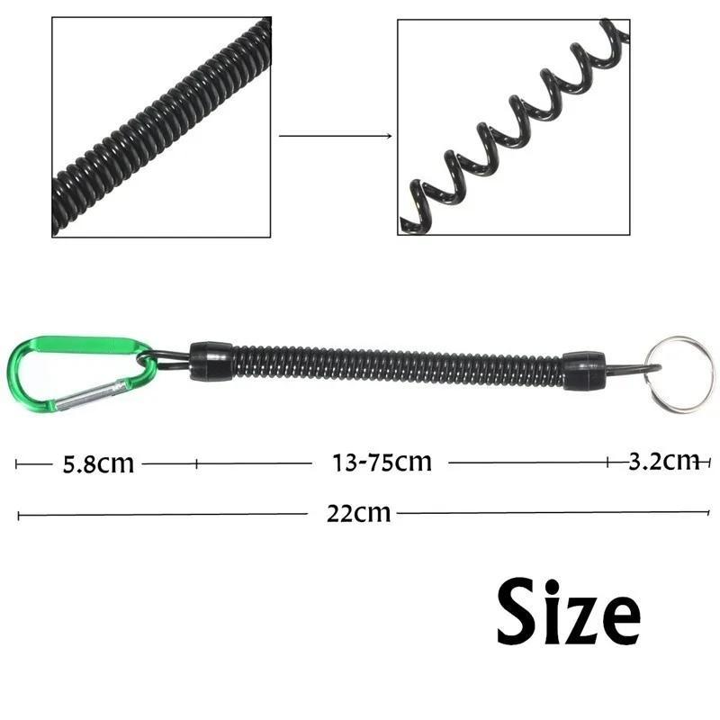 2 Pcs Practical Extendable Fishing Lanyards Boating Kayak Camping Secure Pliers Lip Grips Tackle Tools Fishing Accessories