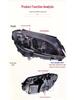 Compatible Headlight Assembly for 2014-2018 Mercedes-Benz C-Class W205 C180/C200 with Upgraded Flowing Turn Signal