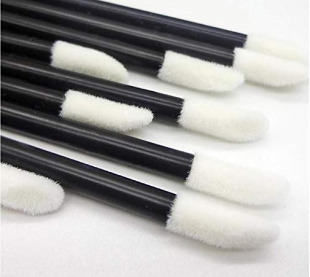 Kittro Disposable Lip Pack of Makeup Cosmetic Makeup Brushes Brushes, 100, Portable, Convenient, Brushes, Supplies, (Black)