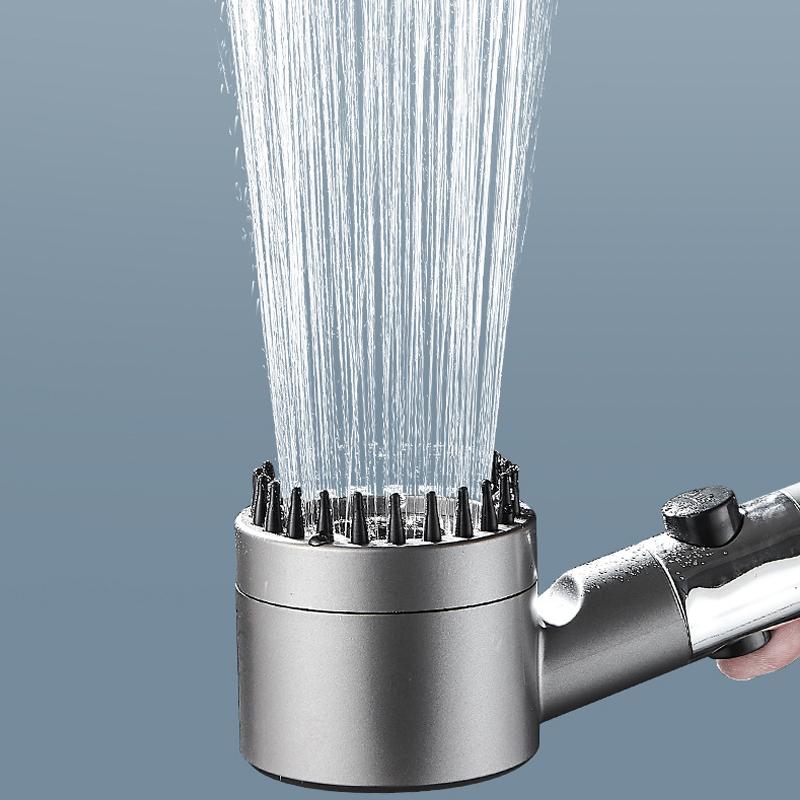 3-Function Strong Pressurized Shower Head Bathroom Bath Filter Shower Head Spray Unique Design Heart Type Bath Showerhead Set