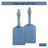 Thickened PU Leather Luggage Tag with Signature Card and Anti-Lost Features